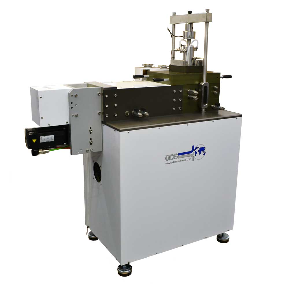 Soil testing equipment dynamic back pressure shearbox for constant normal stiffness soil tests