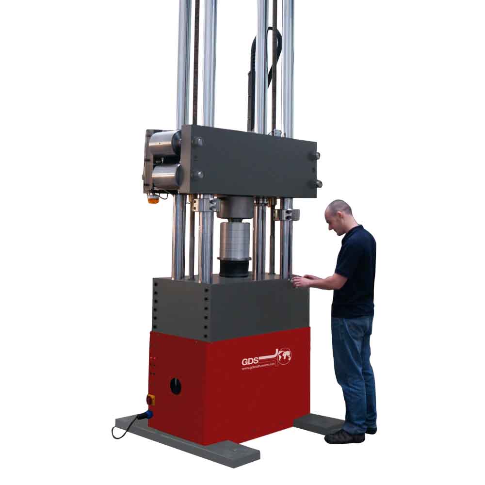 Soil testing equipment 500kn virtual infinite stiffness load frame for axial compression soil tests