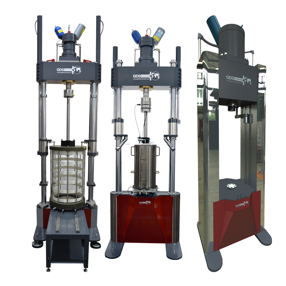 Soil testing equipment hydraulic load frames for rock for static displacement soil tests