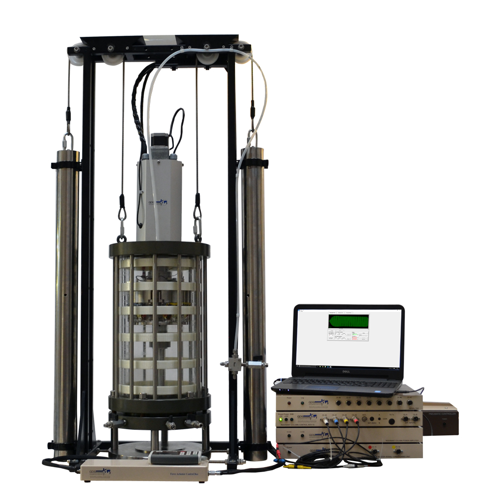Soil testing equipment resonant column apparatus (hardin type) for constant rate of flow permeability soil tests